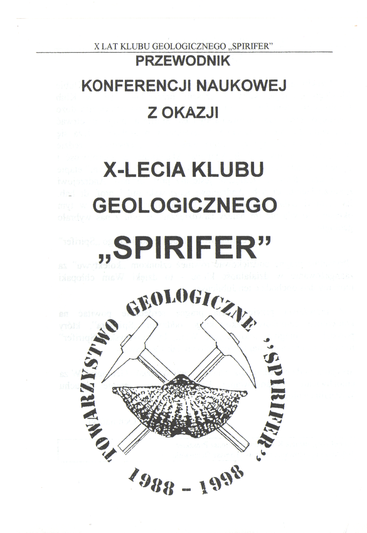 Giełda Minerałów i Biżuterii Wydawnictwa Towarzystwa Geologicznego Spirifer